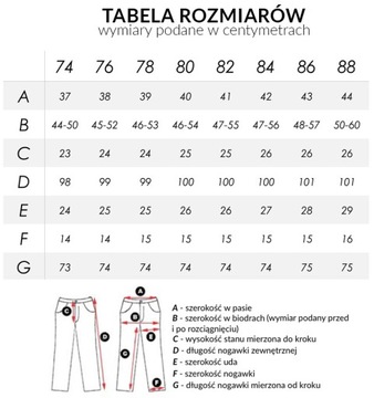 Spodnie Damskie Rurki Bawełniane + Pasek 672 76 cm