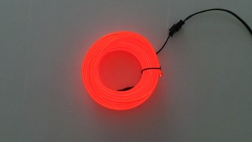 Оранжевое оптоволокно EL WIRE Ambient LED лента 5м