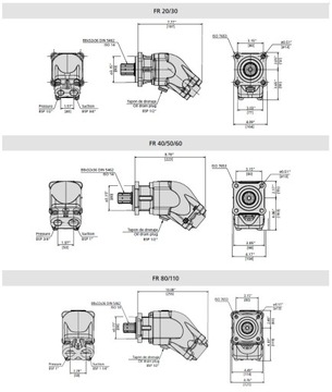 Pompa hydrauliczna tłoczkowa skośna 80L Bezares