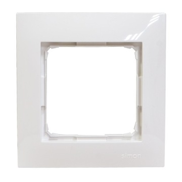 Simon 54 Single Frame White Contact Simon 54