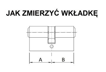 wkładka METAL 41/51 G z gałką klasa A