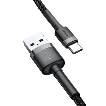 Кабель Baseus Cafule 3A, 0,5 м USB-USB-C