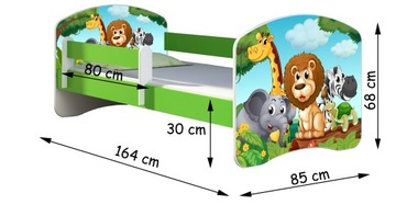 Детская кровать 160Х80 + матрас GREEN ACMA