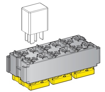 РЕЛЕЙНЫЙ МОДУЛЬ РОЗЕТОЧНОЙ КОРОБКИ 6xMICRO MTA 0101484