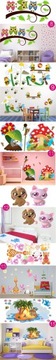 наклейки детские на стену, N11, 120см х 240см