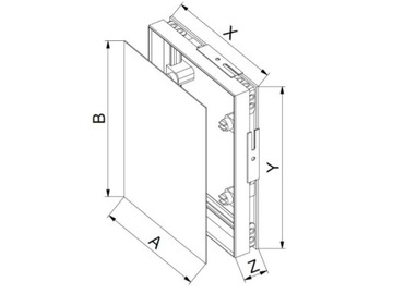 КРЫШКА МАСКИ AWENTA REVISION MPCV17 25x30 ПВХ ГЛАЗУРЬ