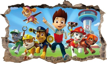 Наклейка PAW PAW PATROL 3D XXXXXXXXL 166см x 100см + БЕСПЛАТНО