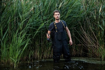 Pros Fishing Waders Подтяжки Черный Польский