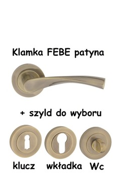 Круглая ручка Знак ROMA, Febe никель, патина