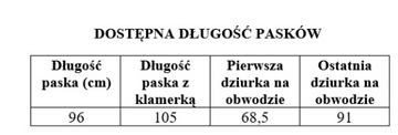 Damski PASEK SKÓRZANY SZEROKI 2 cm SKÓRA NATURALNA