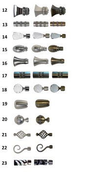 Карниз для штор + сайлент-кольца MODERN 25/19 ДВОЙНОЙ 180СМ