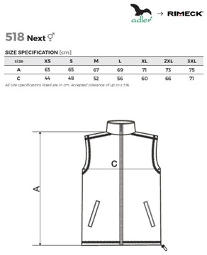 Флисовый жилет унисекс 2XL Next