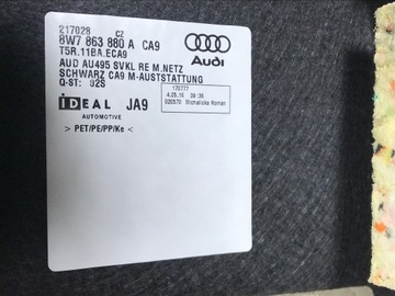 фото thumb №5, Audi a5 b9 8w cabrio боковина багажника 8w786388a