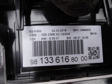 фото thumb №4, Citroen c3 iii 18 1,2vti лічильник europa 9813361680