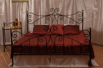 Металлическая спальная кровать ERYKA 120X200 Glamour