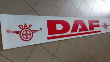 Брызговик полуприцепа DAF, белый