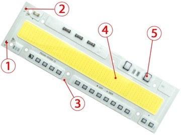 COB LED 150Вт 14500лм БЕЛЫЙ 190х53мм до 230В