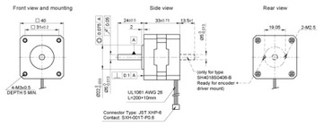 НОВЫЙ шаговый двигатель SH4018S0406-A РАСПРОДАЖА!