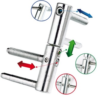 ZAWIAS DO DRZWI WKRĘCANY REGULOWANY 3D OTLAV EXACTA 16 mm