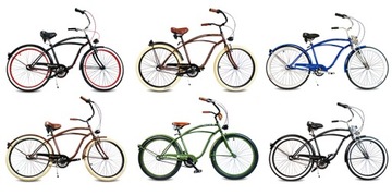 Мужской велосипед Beach Cruiser 26 черный SPRINGER MAT RoyalBi shimano 3 скорости