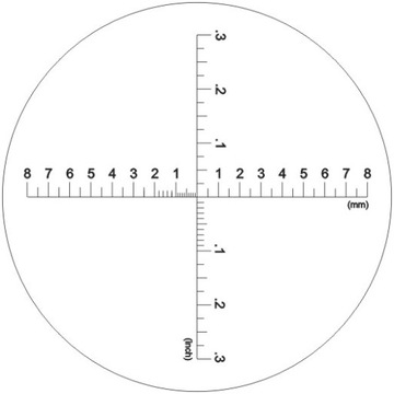 Лупа x10 со шкалой 0,1 мм и регулируемой. фокус