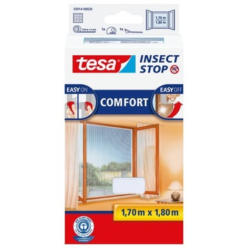 Москитная сетка на окно tesa Comfort 1,7 x 1,8 м, белая