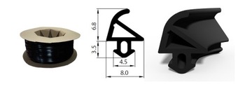 Уплотнители окон S-1113 S-1113 Катушка 300 метров