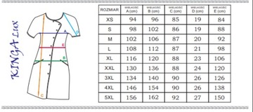 DŁUGI FARTUCH sukienka medyczna BAWEŁNA r. 4XL