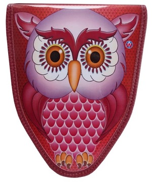 Футляр для карандашей OWL, расширяемый с твердым лаком, PL