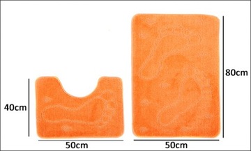 КОВРИКИ ДЛЯ ВАННОЙ 2 ШТ. ПРОТИВОСКОЛЬЖЕНИЕ ТОЛСТЫЙ 24Ч