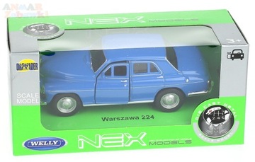 METALOWY MODEL AUTO Z EPOKI PRL WARSZAWA 1:34