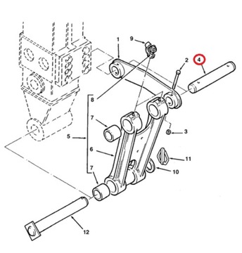 ШТИФТ ЗАДНЕГО КОВША TEREX 760 860 960 3522696M2