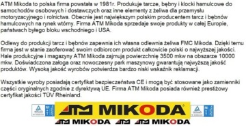 фото thumb №8, Диски mikoda 1742l тормозные колодки megane i грандтур зад