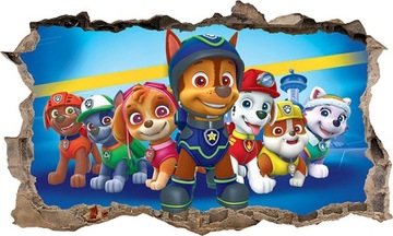 Наклейка PAW PAW PATROL 3D XXXXXXXXL 166см x 100см + БЕСПЛАТНО