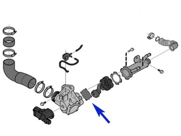 Заглушка EGR Volvo 2.4 D5244T S40 S60 S90 XC90 V60