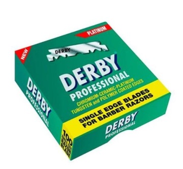 ЛЕЗВИЯ ДЛЯ ПРОФЕССИОНАЛЬНОЙ БРИТВЫ DERBY, 100 ШТ.