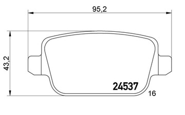 MIKODA БЛОКИ 70745 LAND ROVER FREELANDER 2 (L359) 06-15 задние