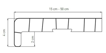 Parapet Komorowy PCV Winchester, Antracyt