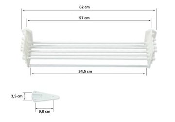 Сушилка для ванной комнаты HARMONIC 60см КАЧЕСТВО