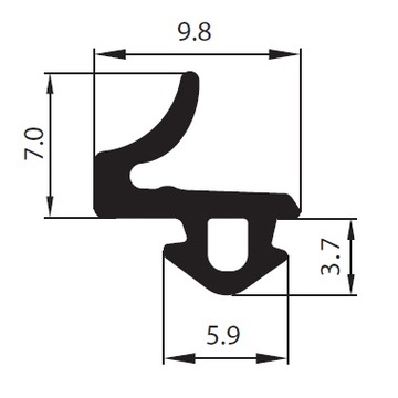 Уплотнители оконные VEKA S-835x