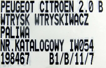 фото thumb №4, Форсунка инжектор топлива peugeot citroen 2.0b rfx iw054 9602697080 198467