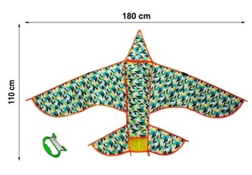 МЕГА Большой Кайт САМОЛЕТ 110смx180см ХИТ 4 МОДЕЛИ