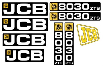 НАКЛЕЙКИ Экскаватор JCB 8030 ZTS + пиктограммы