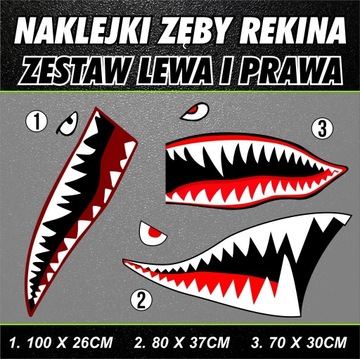 Набор наклеек из зубов акулы JAWS SHARK JAWS!!