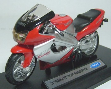 МОТОР YAMAHA YZF1000R THUNDERACE МЕТАЛЛИЧЕСКИЙ ВЕЛЛИ 1:18