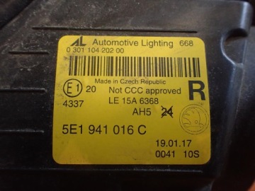 фото thumb №5, Лампа перед правая skoda octavia iii lift 16- 5e