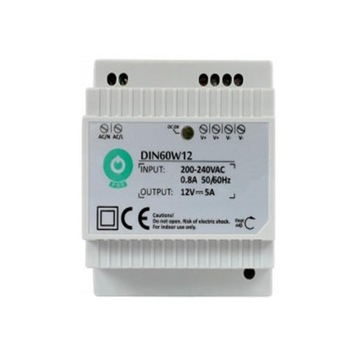 Pos Power DIN60W12 Блок питания на DIN-рейку, белый