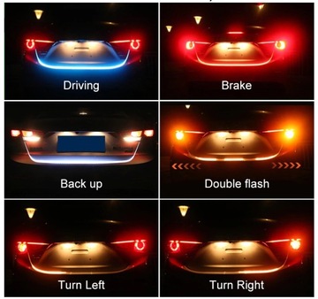 фото thumb №4, Стрічка стрічка led rgb drl багажник плаваючий поворотник третій сплав 122cm