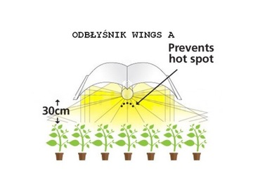 Отражатель HPS, MH 115X40 WINGS A