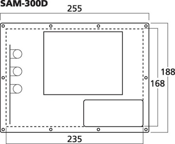 Monacor SAM-300D wzmacniacz do subwoofera 300W